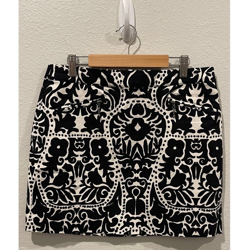H&M Monochrome Black And White Mini Skirt